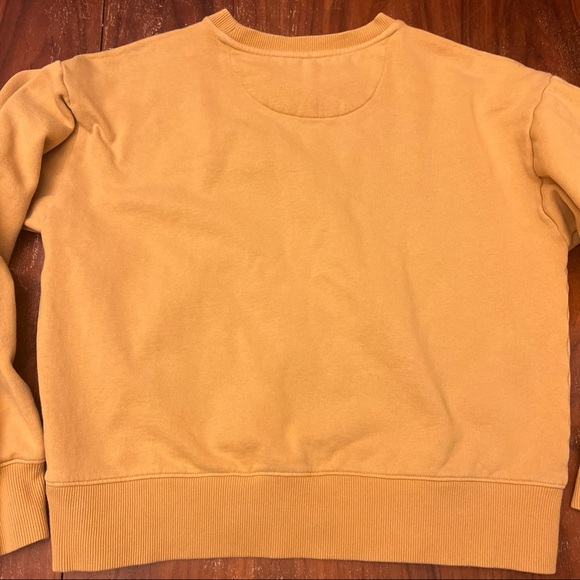 Merrell Rockstar Logo Sweatshirt M/M Tan Cotton Blend Crewneck Cozy core Outdoor - Picture 9 of 9